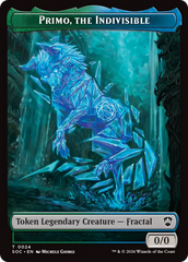Beast // Primo, The Indivisible Double-Sided Token [Secrets of Strixhaven Commander Tokens] | Gate City Games LLC