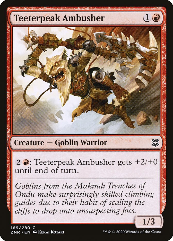 Teeterpeak Ambusher [Zendikar Rising] | Gate City Games LLC