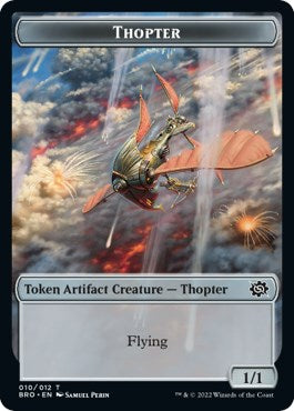 Myr // Thopter (010) Double-Sided Token [The Brothers' War Commander Tokens] | Gate City Games LLC