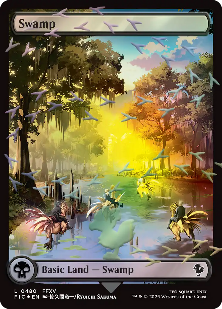 Swamp (Chocobo Track Foil) [FINAL FANTASY Commander] | Gate City Games LLC