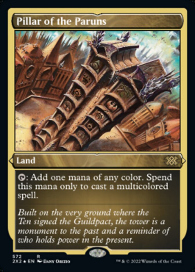 Pillar of the Paruns (Foil Etched) [Double Masters 2022] | Gate City Games LLC