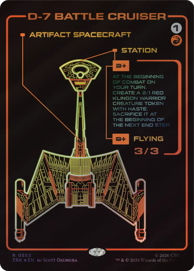D-7 Battle Cruiser (Showcase) [Star Trek] | Gate City Games LLC