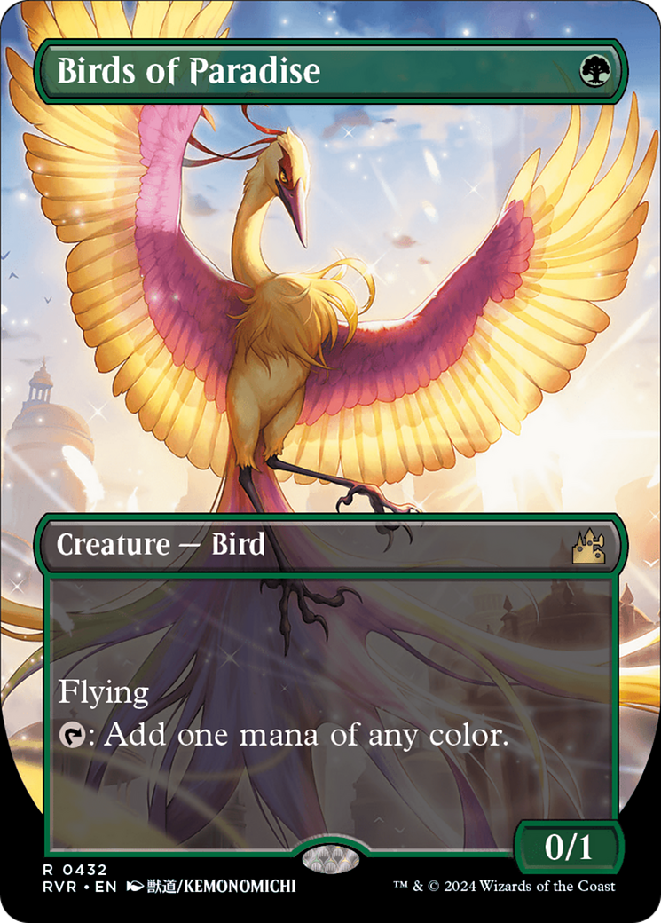 Birds of Paradise (Anime Borderless) [Ravnica Remastered] | Gate City Games LLC