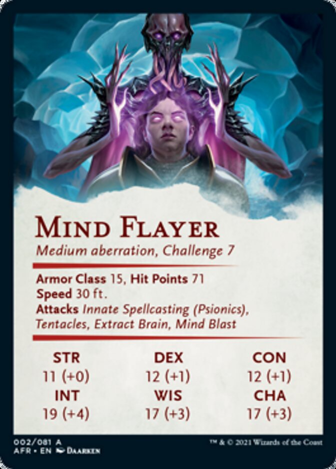 Mind Flayer Art Card [Dungeons & Dragons: Adventures in the Forgotten Realms Art Series] | Gate City Games LLC