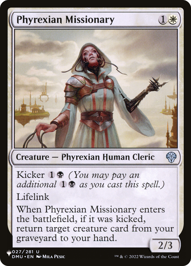 Phyrexian Missionary [The List Reprints] | Gate City Games LLC