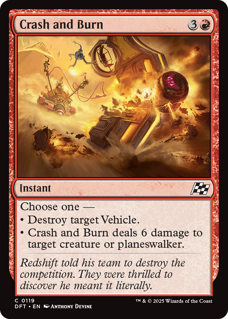 Crash and Burn [Aetherdrift] | Gate City Games LLC