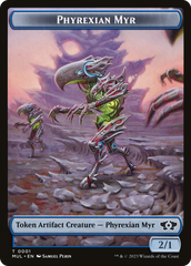 Phyrexian Myr // Dinosaur Double-Sided Token [March of the Machine Tokens] | Gate City Games LLC