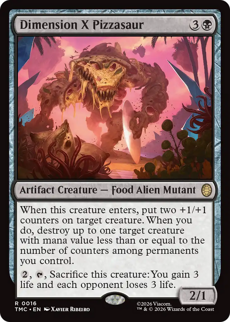 Dimension X Pizzasaur [Teenage Mutant Ninja Turtles Commander] | Gate City Games LLC