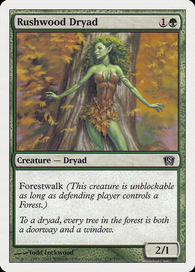 Rushwood Dryad [Eighth Edition] | Gate City Games LLC