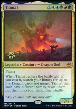 Tiamat [Dungeons & Dragons: Adventures in the Forgotten Realms Prerelease Promos] | Gate City Games LLC