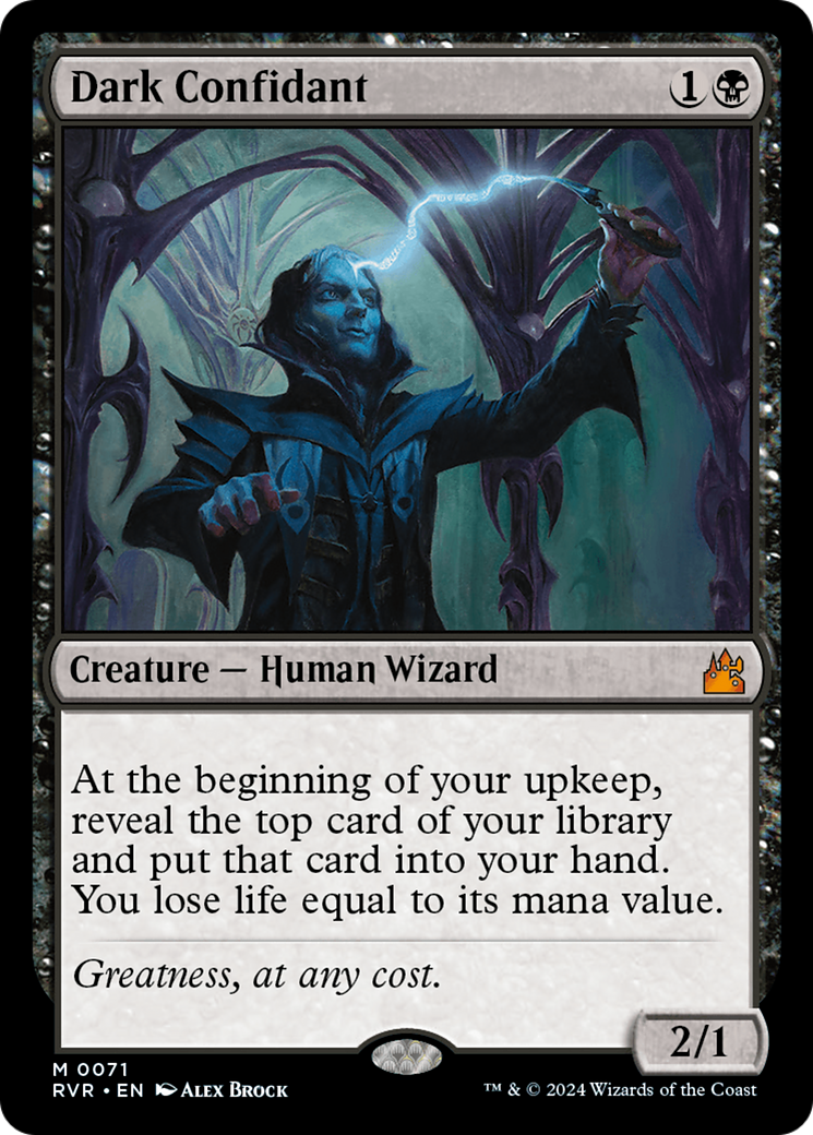 Dark Confidant [Ravnica Remastered] | Gate City Games LLC