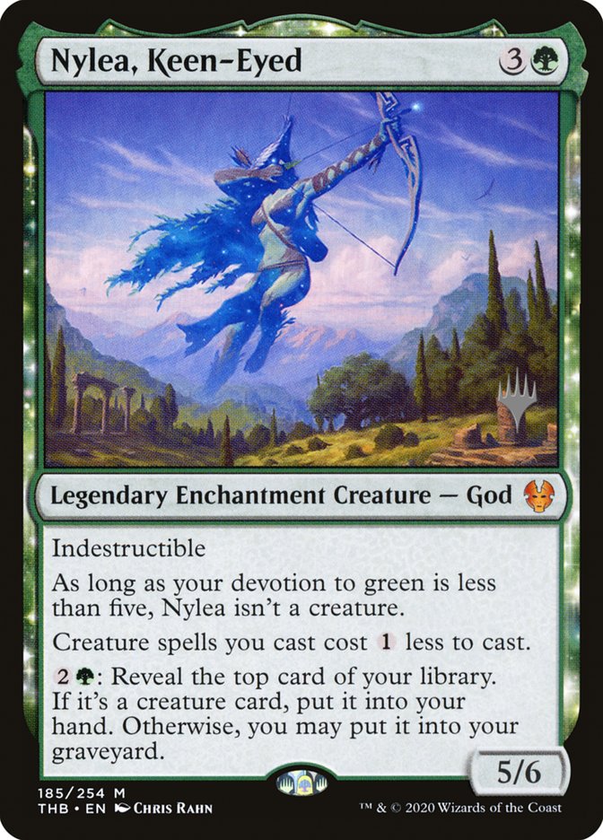 Nylea, Keen-Eyed (Promo Pack) [Theros Beyond Death Promos] | Gate City Games LLC
