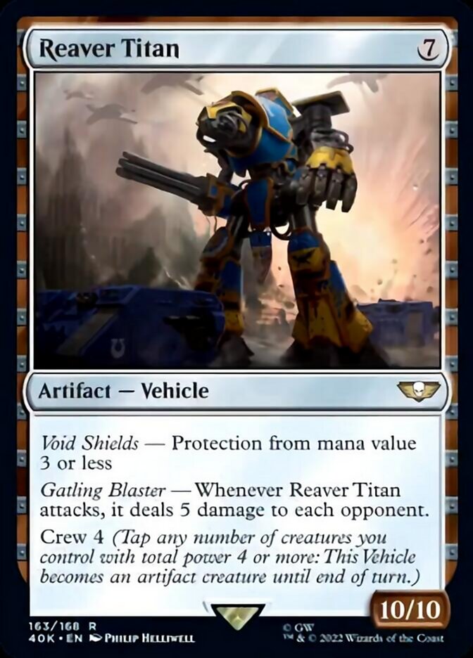 Reaver Titan (Surge Foil) [Warhammer 40,000] | Gate City Games LLC