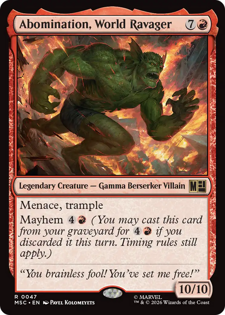 Abomination, World Ravager [Marvel Super Heroes Commander] | Gate City Games LLC