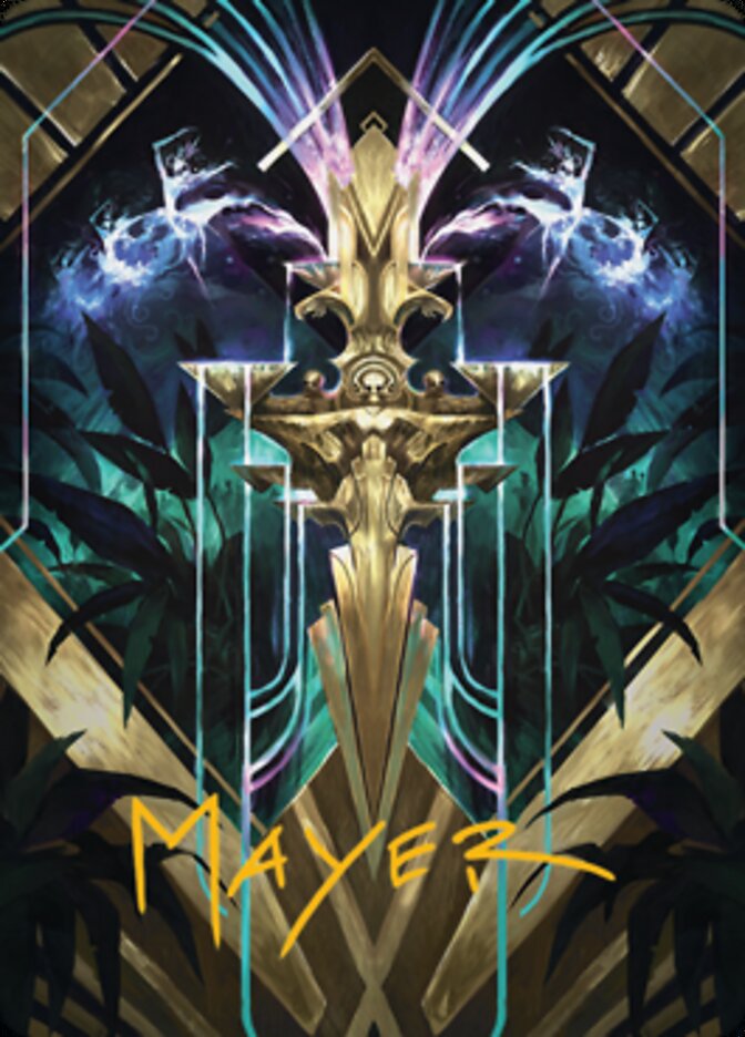 Halo Fountain Art Card (Gold-Stamped Signature) [Streets of New Capenna Art Series] | Gate City Games LLC