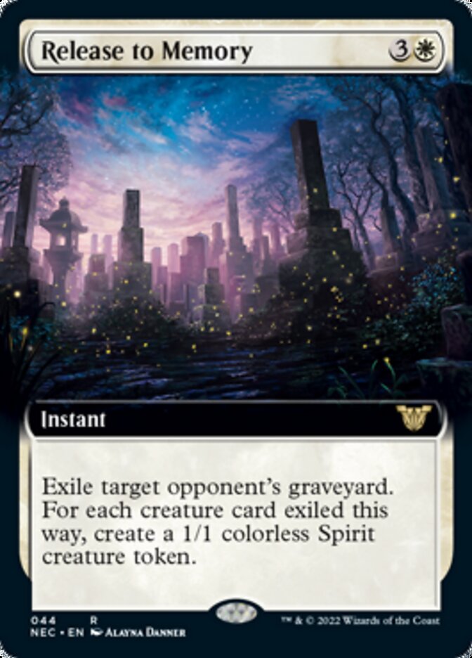Release to Memory (Extended Art) [Kamigawa: Neon Dynasty Commander] | Gate City Games LLC
