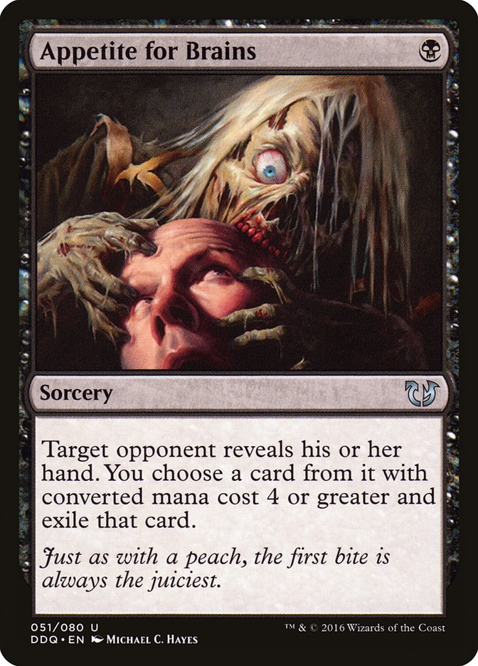 Appetite for Brains [Duel Decks: Blessed vs. Cursed] | Gate City Games LLC