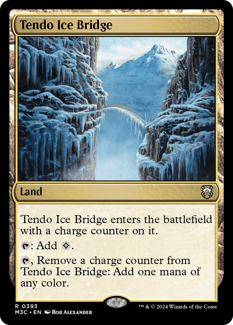 Tendo Ice Bridge (Ripple Foil) [Modern Horizons 3 Commander] | Gate City Games LLC