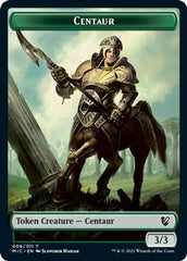 Centaur // Wolf Double-Sided Token [Innistrad: Midnight Hunt Commander Tokens] | Gate City Games LLC