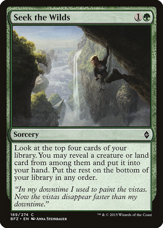 Seek the Wilds [Battle for Zendikar] | Gate City Games LLC