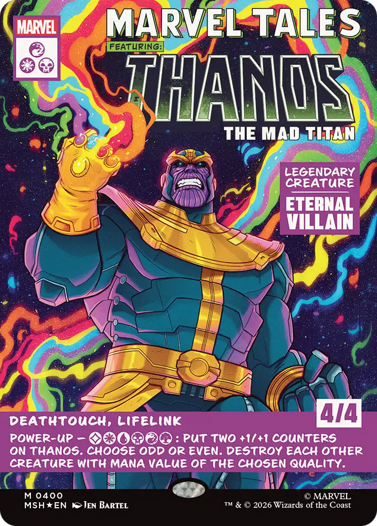 Thanos, The Mad Titan (Borderless) (0400) [Marvel Super Heroes] | Gate City Games LLC