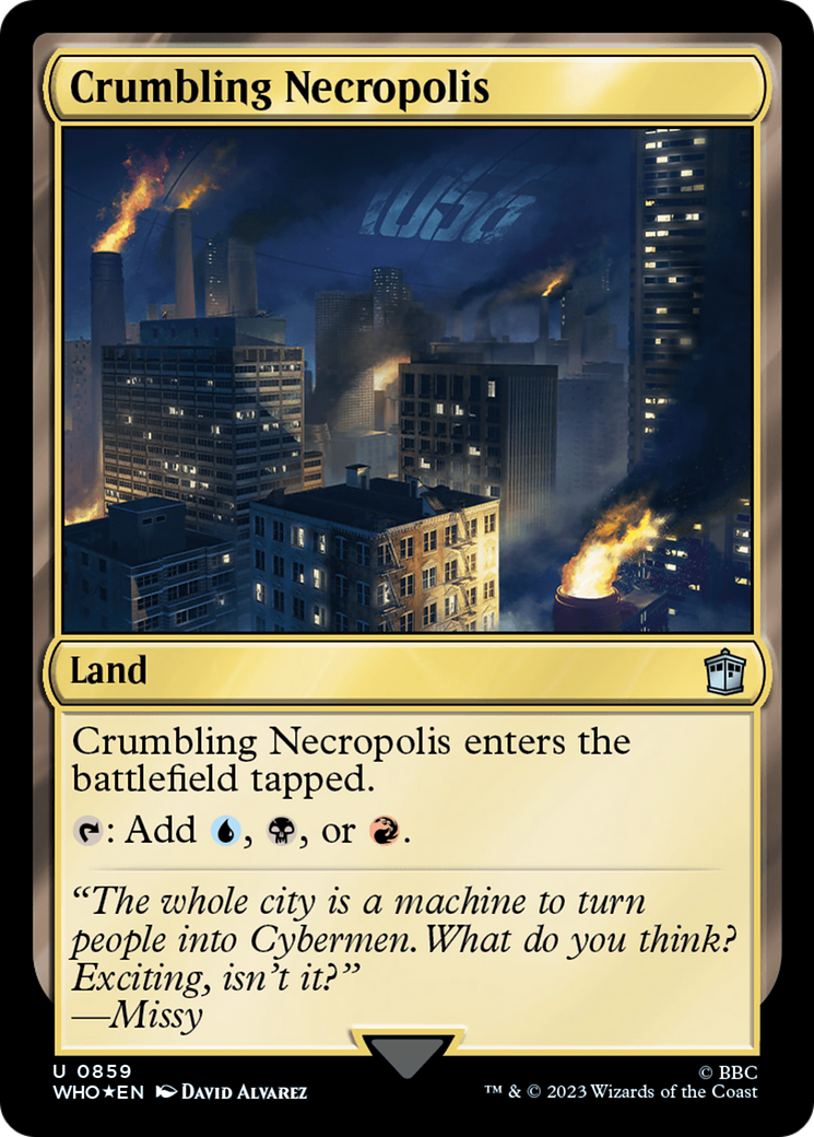 Crumbling Necropolis (Surge Foil) [Doctor Who] | Gate City Games LLC