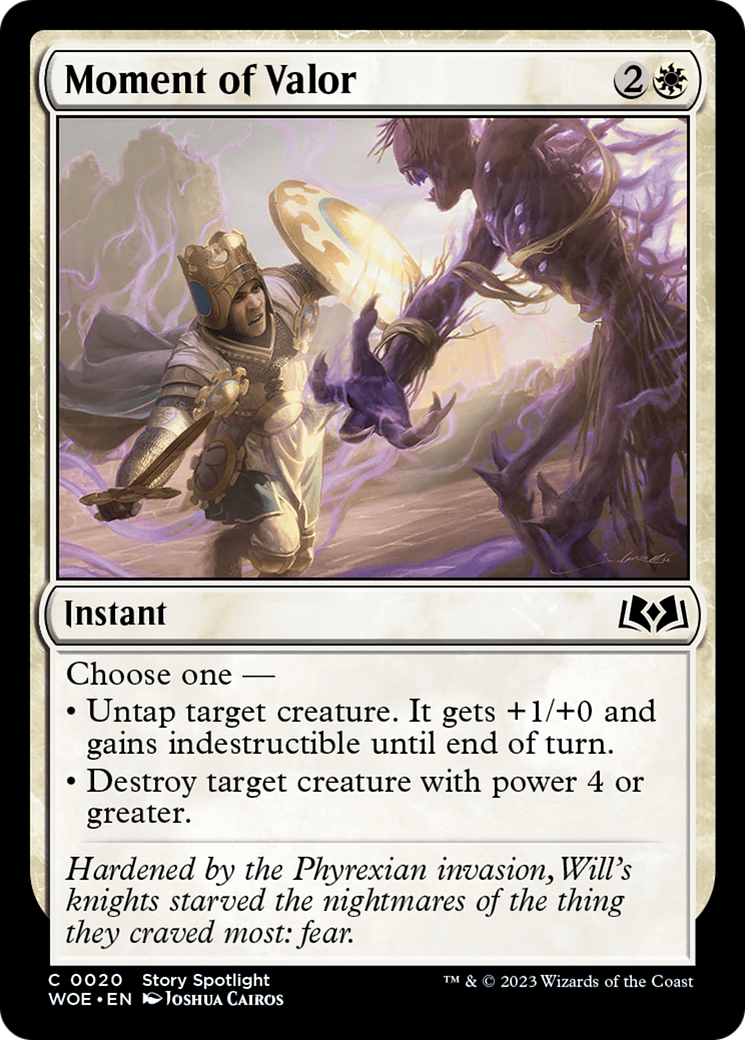 Moment of Valor [Wilds of Eldraine] | Gate City Games LLC