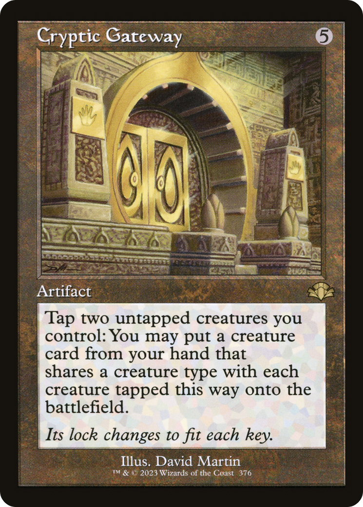 Cryptic Gateway (Retro) [Dominaria Remastered] | Gate City Games LLC