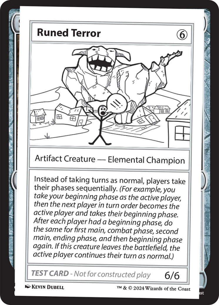 Runed Terror [Mystery Booster 2 Playtest Cards] | Gate City Games LLC