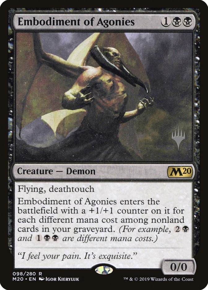 Embodiment of Agonies (Promo Pack) [Core Set 2020 Promos] | Gate City Games LLC