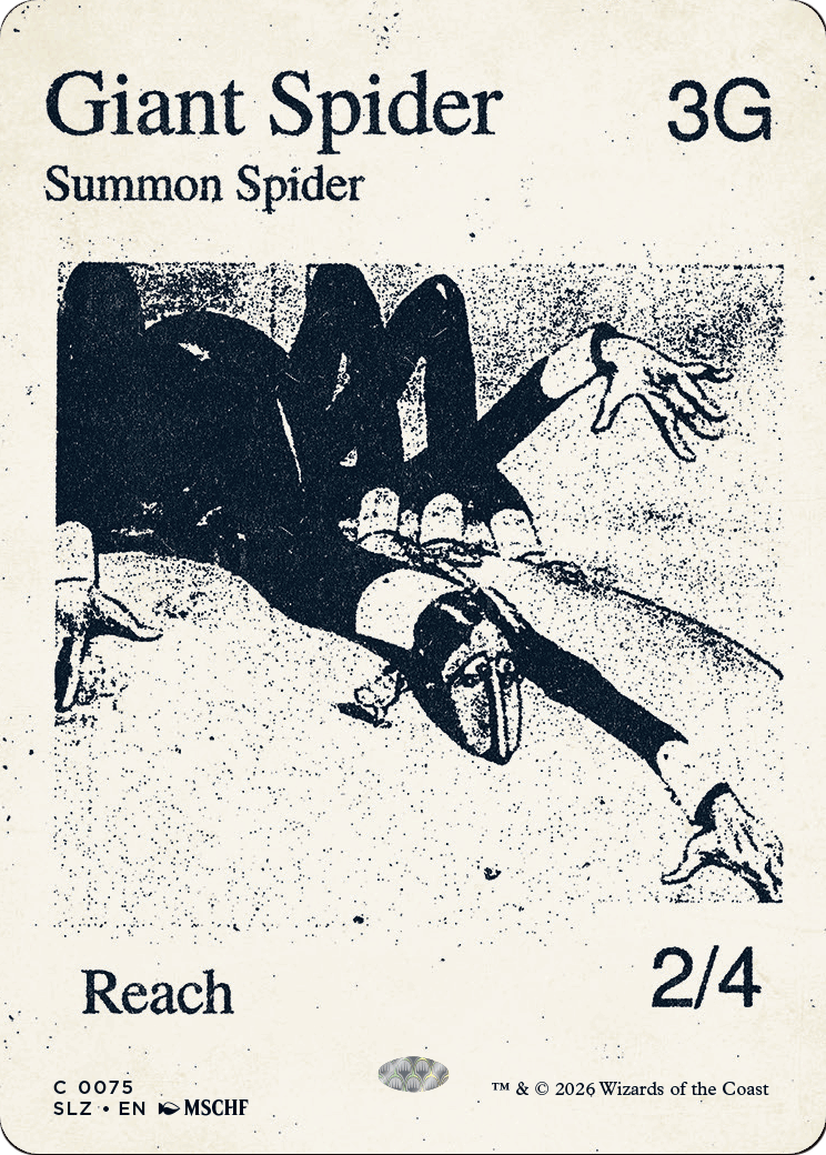 Giant Spider (0075) [Secret Lair x MSCHF: The Zeta Set] | Gate City Games LLC