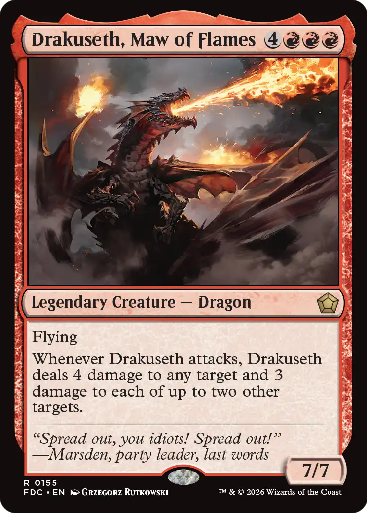 Drakuseth, Maw of Flames [Foundations Commander] | Gate City Games LLC