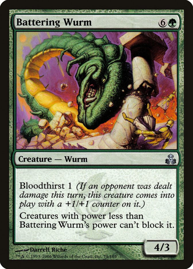 Battering Wurm [Guildpact] | Gate City Games LLC