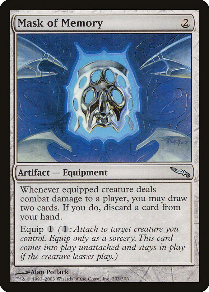 Mask of Memory [Mirrodin] | Gate City Games LLC