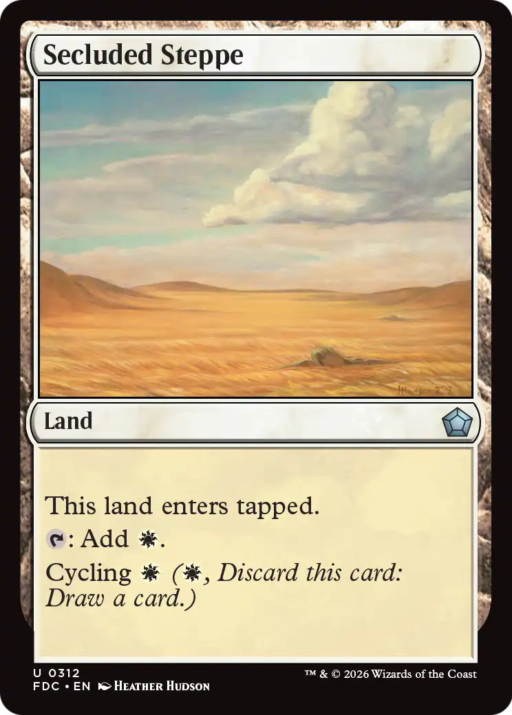 Secluded Steppe [Foundations Commander] | Gate City Games LLC