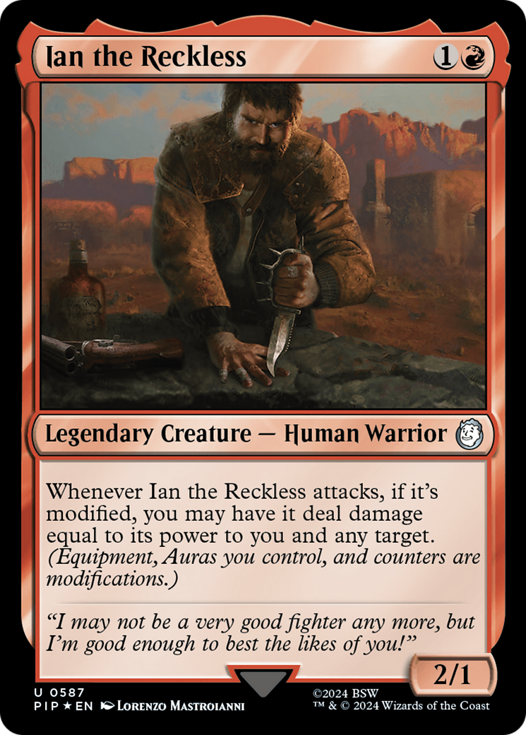 Ian the Reckless (Surge Foil) [Fallout] | Gate City Games LLC