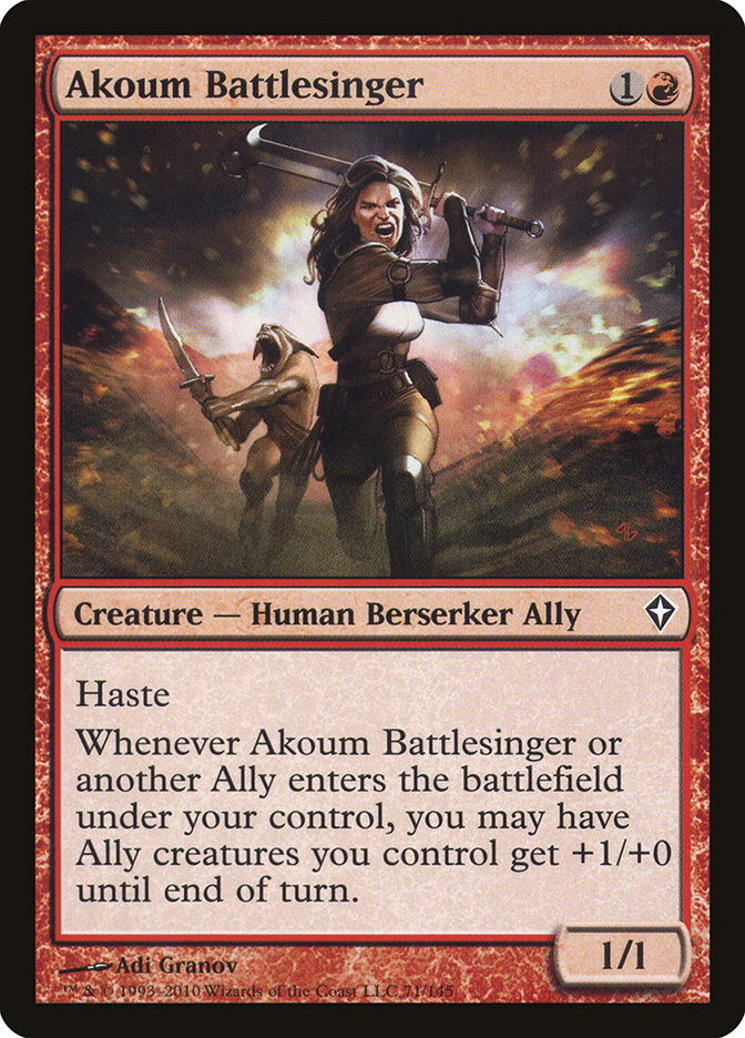 Akoum Battlesinger [Worldwake] | Gate City Games LLC