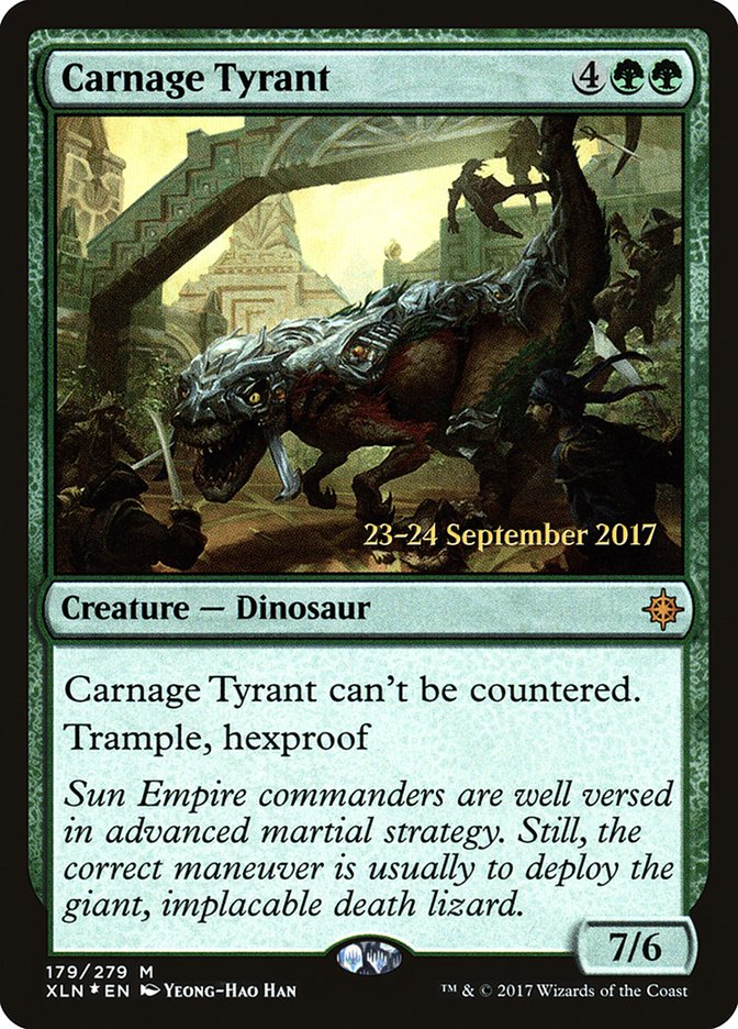 Carnage Tyrant [Ixalan Prerelease Promos] | Gate City Games LLC