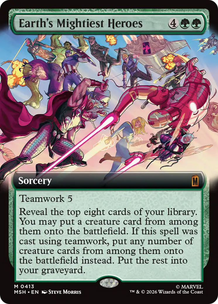 Earth's Mightiest Heroes (Extended Art) [Marvel Super Heroes] | Gate City Games LLC