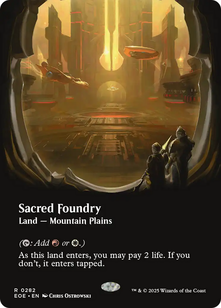 Sacred Foundry (Borderless) [Edge of Eternities] | Gate City Games LLC