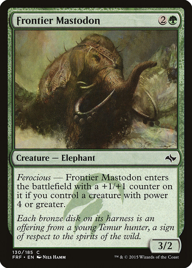 Frontier Mastodon [Fate Reforged] | Gate City Games LLC