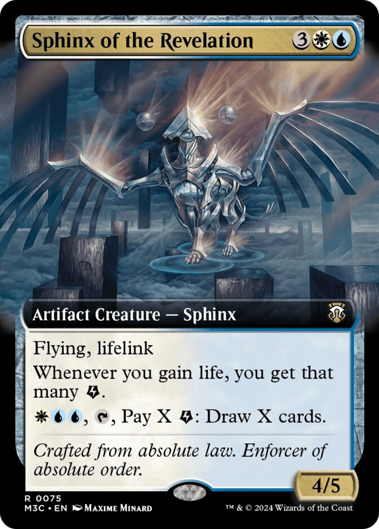 Sphinx of the Revelation (Extended Art) (Ripple Foil) [Modern Horizons 3 Commander] | Gate City Games LLC