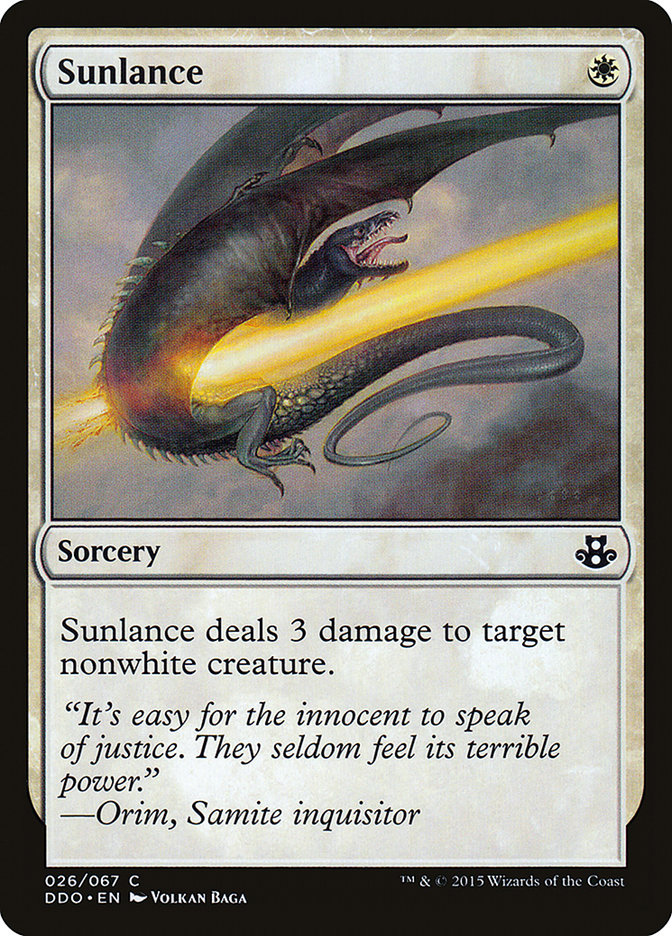 Sunlance [Duel Decks: Elspeth vs. Kiora] | Gate City Games LLC