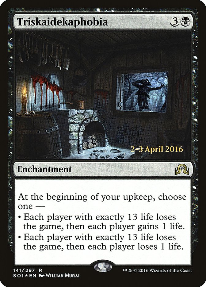 Triskaidekaphobia [Shadows over Innistrad Prerelease Promos] | Gate City Games LLC