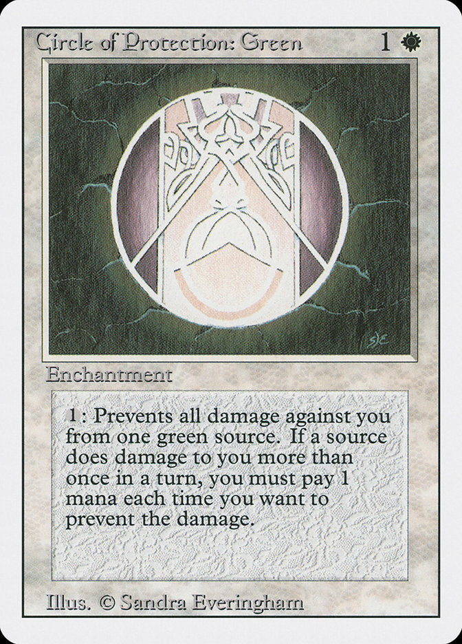 Circle of Protection: Green [Revised Edition] | Gate City Games LLC