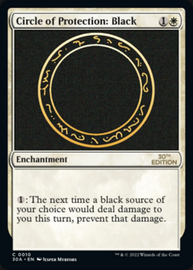 Circle of Protection: Black [30th Anniversary Edition] | Gate City Games LLC