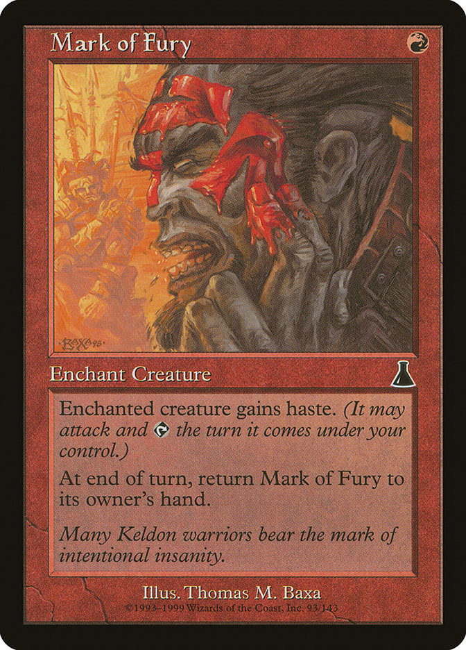 Mark of Fury [Urza's Destiny] | Gate City Games LLC