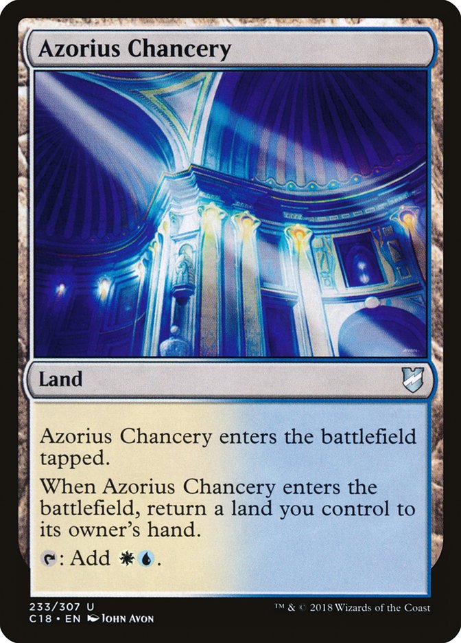 Azorius Chancery [Commander 2018] | Gate City Games LLC