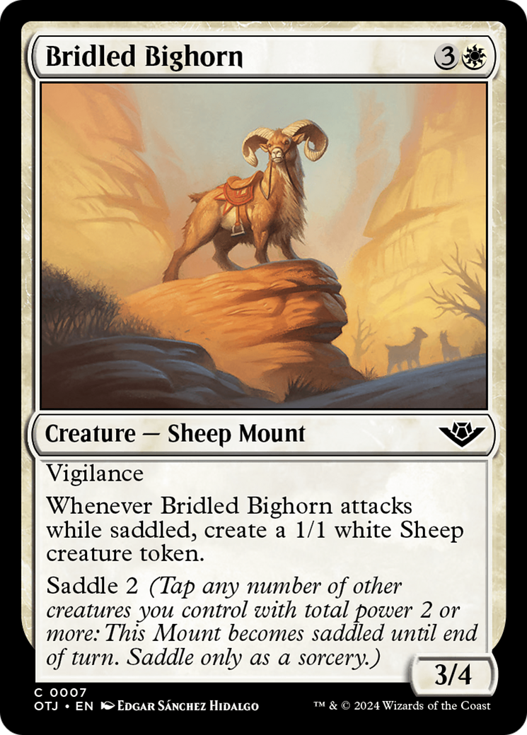 Bridled Bighorn [Outlaws of Thunder Junction] | Gate City Games LLC