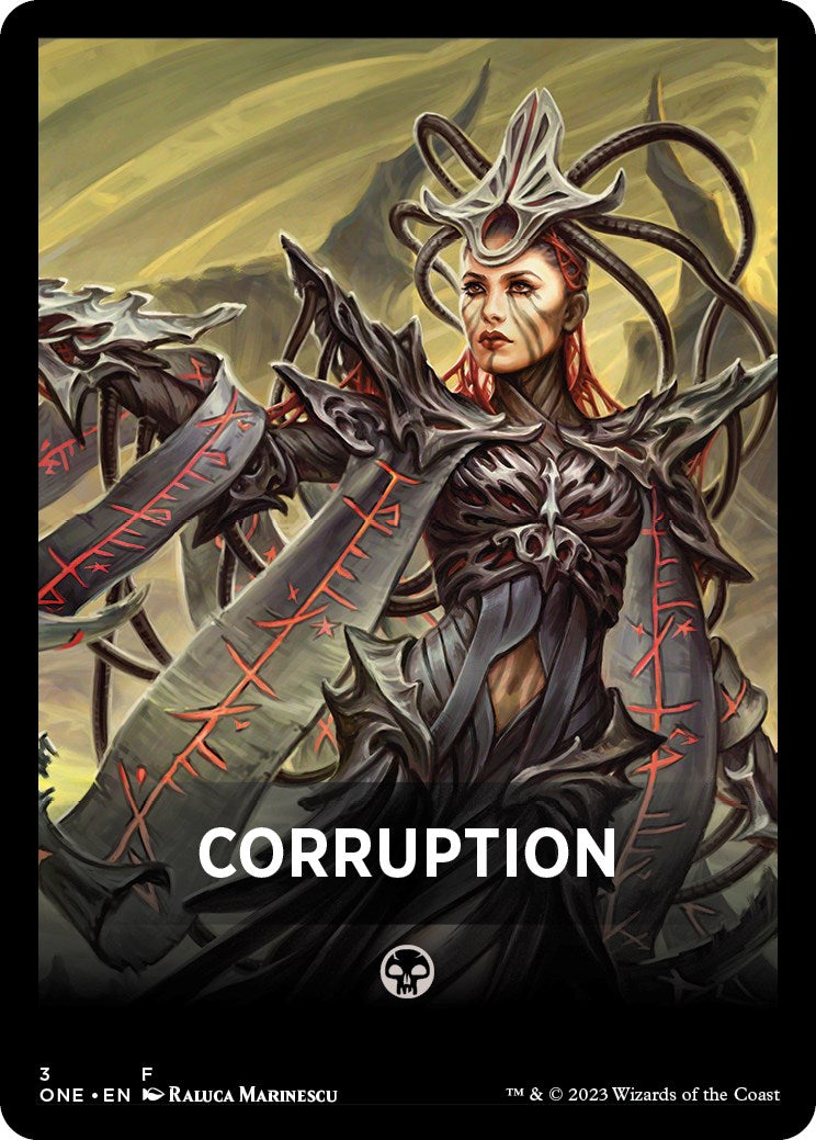 Corruption Theme Card [Phyrexia: All Will Be One Tokens] | Gate City Games LLC